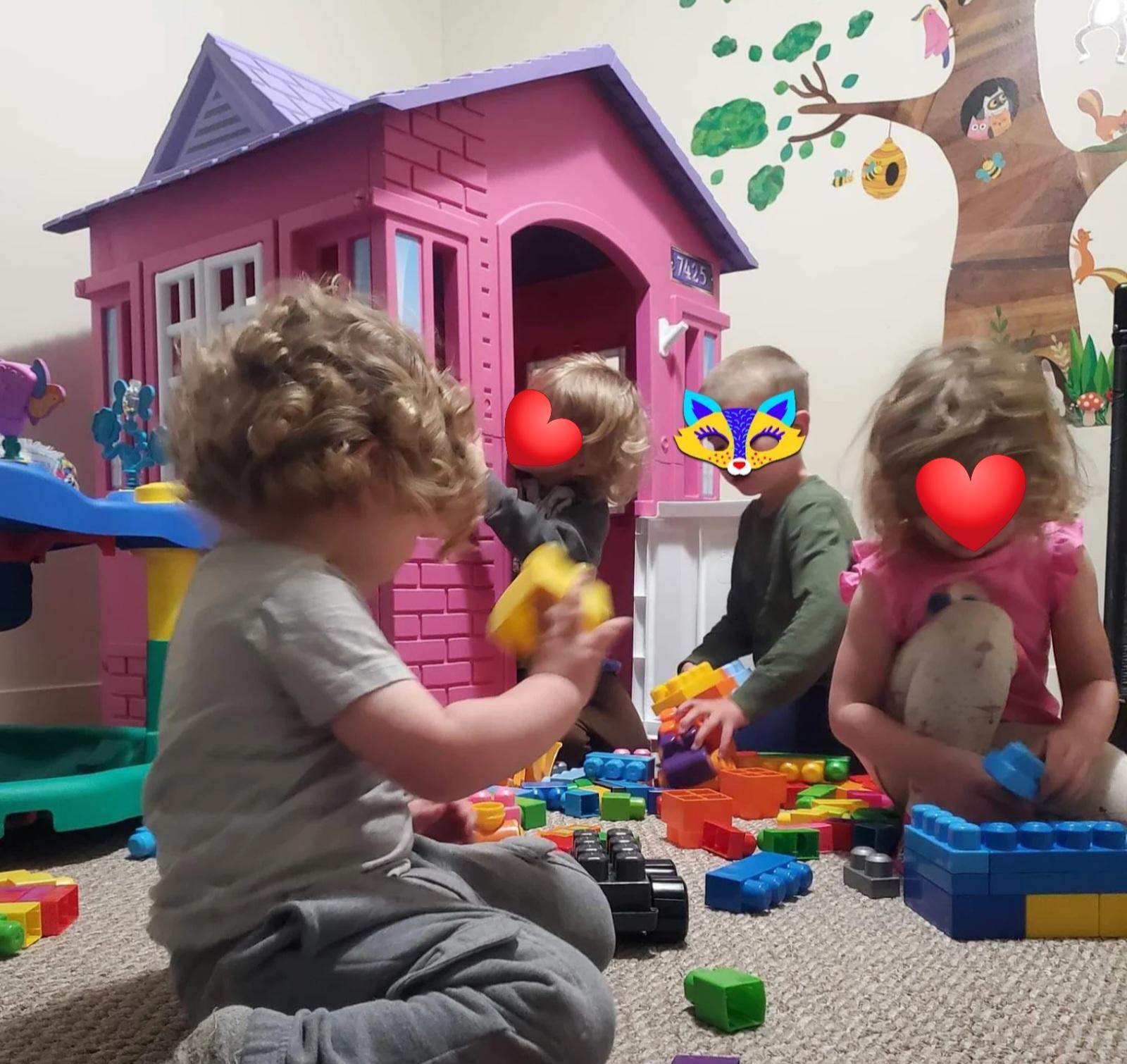 Children playing together at Little Stars Daycare